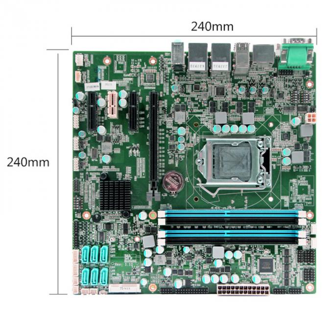 LGA1151 Industrial Pc Motherboard Support Intel® 6th / 7th I3 I5 I7 CPU With PCIE_X16 2 PCIE_X4 Dual LAN 0