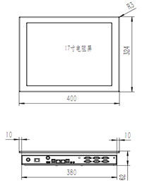 10001 17 inch Industrial Touch Panel PC Computer Windows 10 I7 8550U CPU
