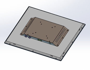 HLZ-X170N 17 inch Industrial Panel Monitor Display Embedded Wall Mounted