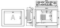 8&quot; Industrial Touch Panel PC Panel Dual Network 4 Series 4USB CE FCC goedgekeurd