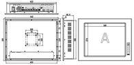 IP65 17&quot; Industrial PC Touch Screen Monitor 1 Uitgebreide Slot I3 I5 I7 Desktop CPU