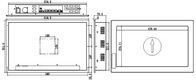 P2106TW2 1920x1080 Industrial Touch Panel PC 21,5 inch 1 PCI of PCIE Uitbreiding