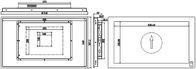 Widescreen Industrial Touch Panel PC 24,6 inch 4G DDR3 Embedded Panel Computer