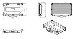 Type voertuig Industriële robuuste handheld computer 13,3&quot;