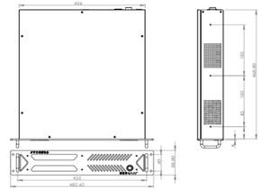 2U standaard industriële robuuste notebook rek computer