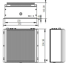 2U Embedded Industrial Fanless Computer Touch Panel PC Intel I5-6360U I3/I7