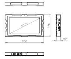 Handheld 10.1&quot; Android Industrial Panel PC RK3288 Processor 2G Geheugen 8G opslag