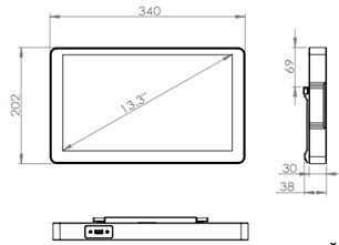 13.3&quot; Handheld Industrial Rugged Notebook Panel PC Intel i7- 4650U Optioneel I3 / I5
