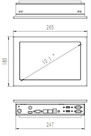 10.1&quot; Resistive Touch Industrial Panel PC Scalable Wi-Fi/Bluetooth/4G communicatiemodule