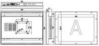 Capacitieve industriële touch panel PC 1024x768 1280x1024 1920x1080 Resolutie