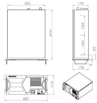 Intel B560 robuuste industriële rackmount pc met 20 kg MSATA-opslag