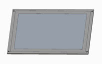 X215R-03 21,5'' voertuig LCD-scherm capacitieve touch hoge helderheid meerdere installatiemethoden